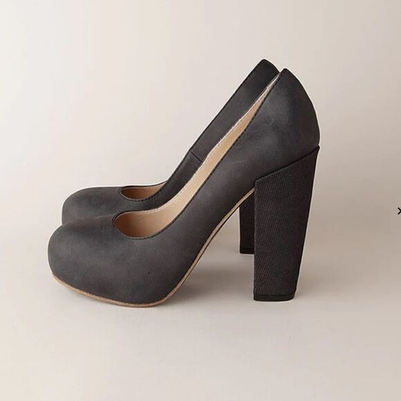 Acne Studios Vega Block Heel Court Shoes Heels - Picture 1 of 10